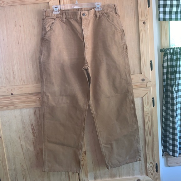 Carhartt workwear canvas denim jeans size 38 x 32 - Picture 1 of 5